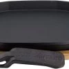The Bastard Barbecue Grillplaat Sizzling Met Onderzetter Medium / Compact 33 X 22,8 X 4,2 Cm