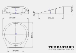 The Bastard Pizza-rotisserie Voor Large -The Bastard afmetingen rotisserie
