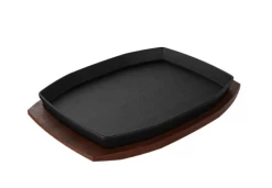 The Bastard Sizzling Plate & Holder 28 X 21 Cm Gietijzer