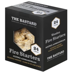 The Bastard Wooden Fire Starters 24 Stuks